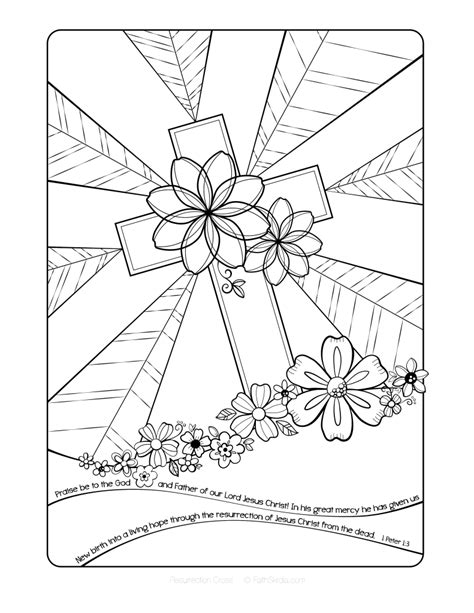 Jesus Christ On The Cross Coloring Pages At Free