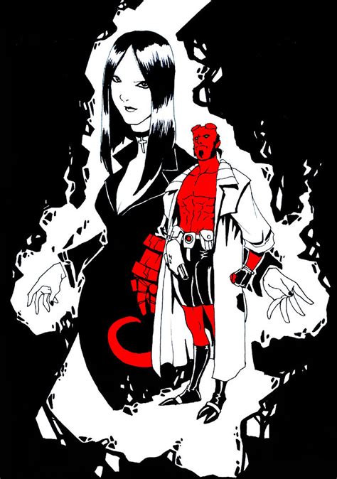 Hellboy And Elizabeth By Skinnydevil On Deviantart