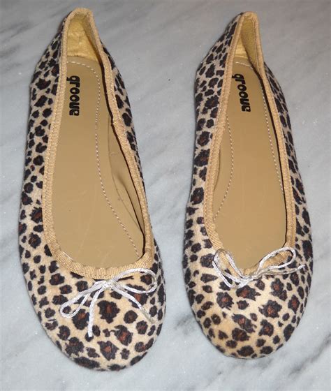 Unfortunately, i had to return them as i have a narrow foot and i found they were quite a wide fit. Womens Shoes Ballet Flats Leopard Print by Groove Size 11 ...
