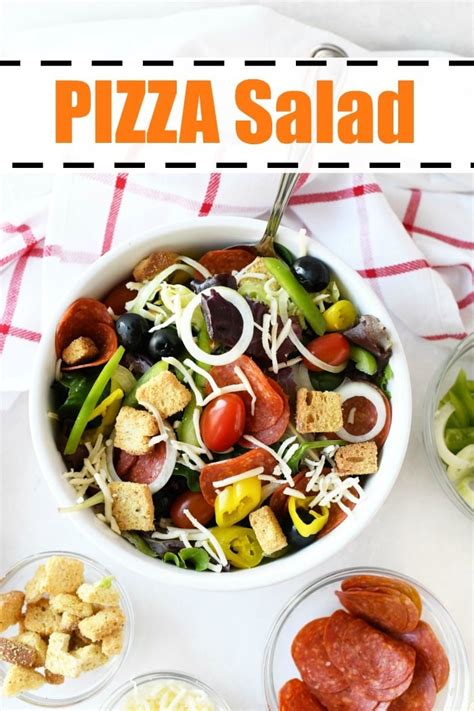 Pizza Salad Recipe Sizzling Eats