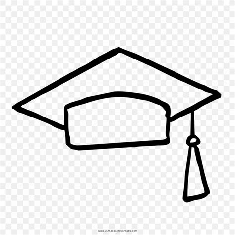 Square Academic Cap Coloring Book Drawing Graduation Ceremony Hat Png