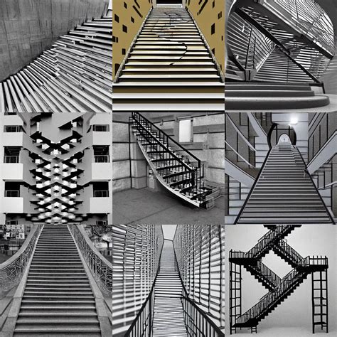 Impossible Stairs Optical Illusion Escher Stable Diffusion Openart