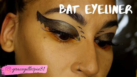 Bat Eyeliner For Halloween Youtube