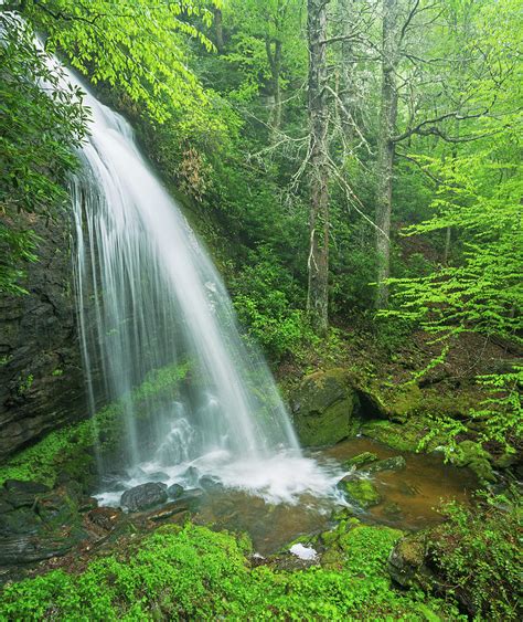 Waterfall In Nantahala National Forest North Carolina Photograph By