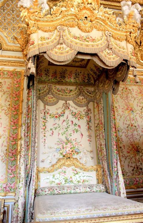 The palace and the estate of versailles are open. Palace of Versailles Bedroom wall flower tapestry ...