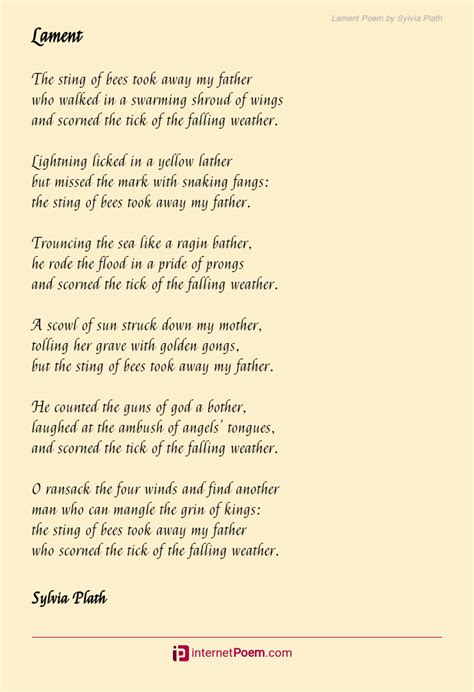 Sylvia Plath Poem About Her Father
