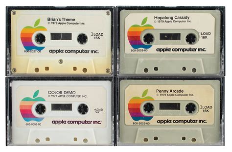 Apple Computer 4 Basic Program Tape Cassettes Rr Auction