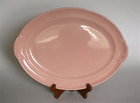Vintage Lu Ray Pastels Serving Platter In Pink Etsy
