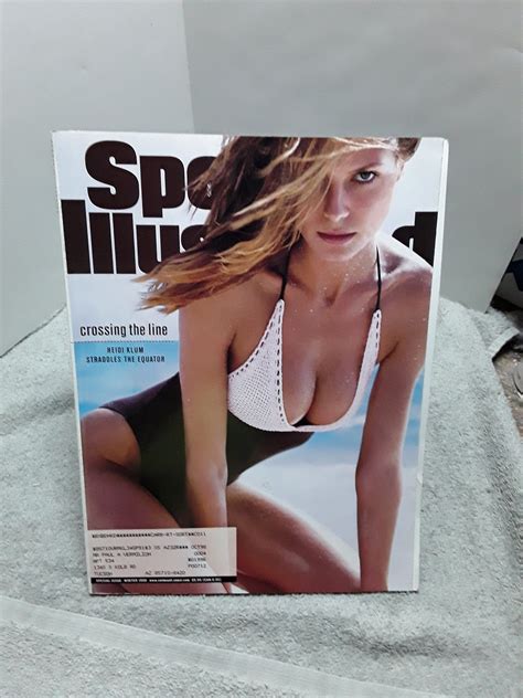 Heidi Klum Sports Illustrated Swimsuit Magazine Winter 1998 Etsy Uk