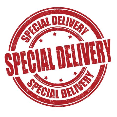 Special Delivery Grunge Rubber Stamp Order Transportation Delivery