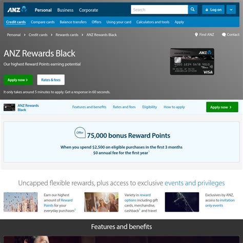 A credit card annual fee is a fee charged by the credit card issuer that you must pay each year to remain a cardholder. ANZ Rewards Black Card 75,000 Points - $375 Annual Fee, Waived First Year - OzBargain