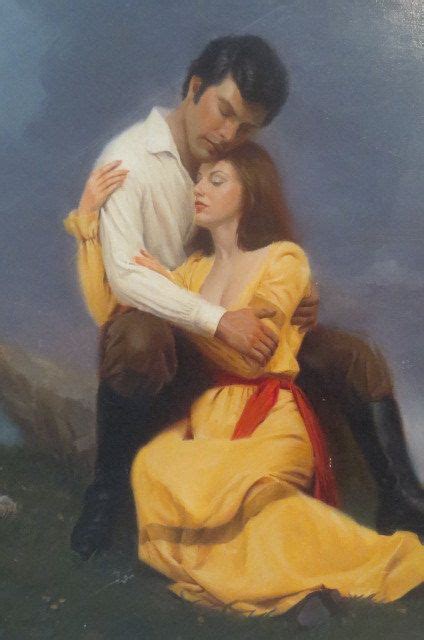 Vintage Large Illustrator Romance Novel Lovers от Antiqueartgarden