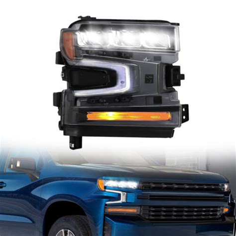 Led Headlight For 2019 2021 Chevy Silverado 1500 Right Passenger Rh Oem