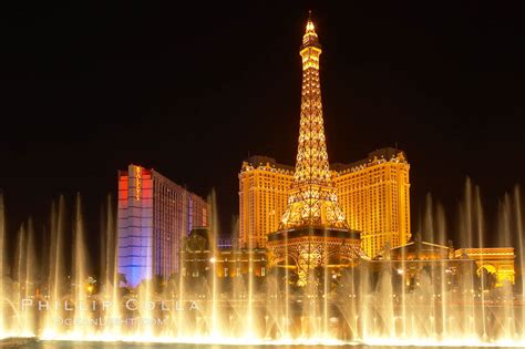 Bellagio Fountains At Night Las Vegas Nevada 20586