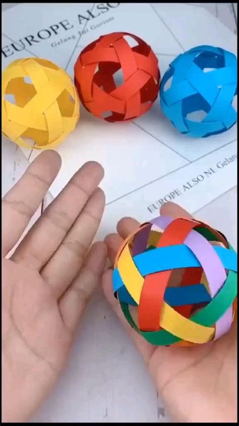 Diy Paper Ball For Kids Amazing Paper Craft Ideas For Kids Easy And