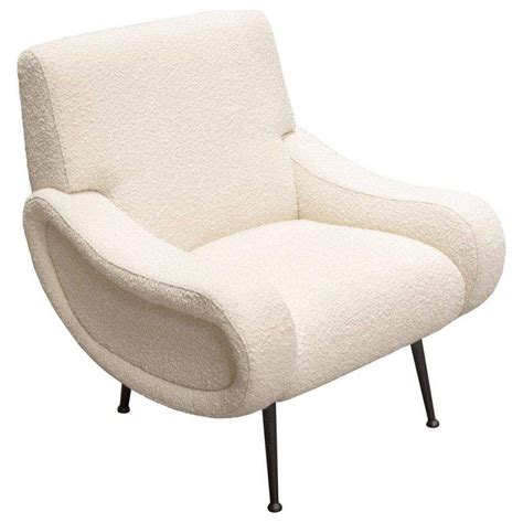 cameron accent chair white boucle sheepskin sherpa fabric metal legs lounge chair stylish