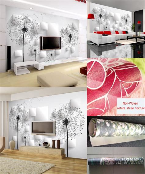 Visit To Buy Custom Photo Wallpaper 3d Stereoscopic Dandelion Wall