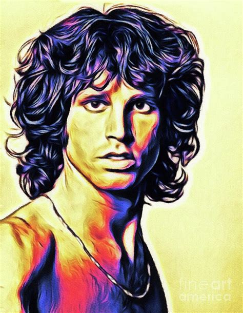 Jim Morrison Singer Painting By Esoterica Art Agency Fine Art America