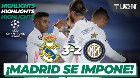 Highlights Real Madrid 3 2 Inter Milan Champions League 202021 J3