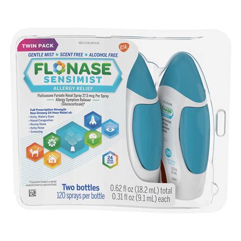 Flonase Sensimist Allergy Relief Nasal Spray Twin Pack Shop Sinus And Allergy At H E B