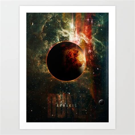 Dune Planet Arrakis Poster Art Print By Jollyappleskull Society6