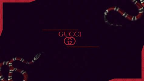 Red Gucci Word With Logo And Red Black Snake Hd Gucci Wallpapers Hd