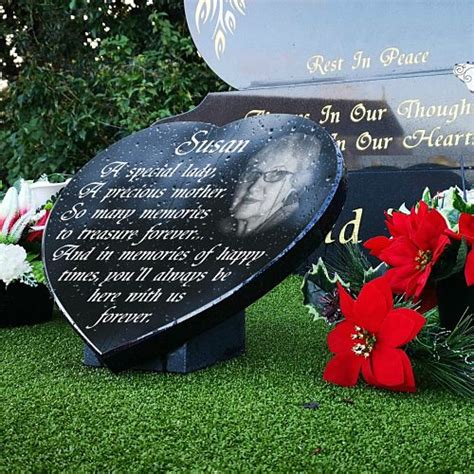 Memorial Heart Plaques For Graves Personalised Photo 2020
