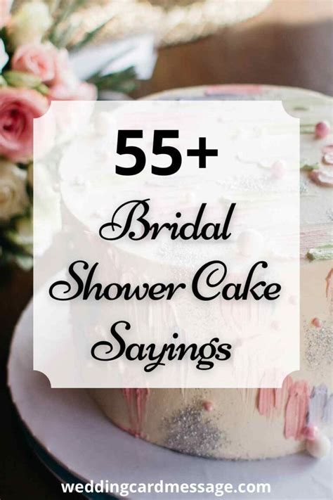 Find The Perfect Bridal Shower Cake Saying And Quotes To Decorate The