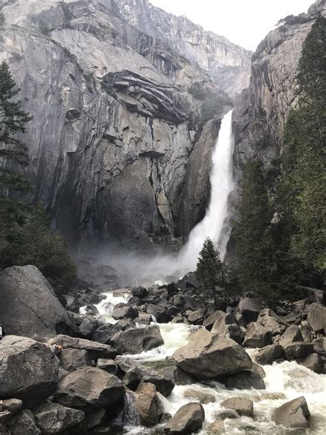 Lower Yosemite Falls Ca 1920x1080 Yosemite Waterfalls Scenic
