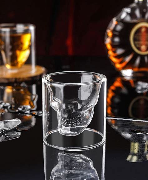 Buy Skull Glass Whiskey Glass Novelty Cups 25ml 250ml Skeleton Online In India Etsy