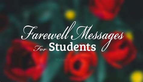 50 Best Farewell Messages For Students Wishesmsg