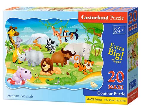 African Animals Puzzle 20 Teile Maxi · Castorland · C 02276 1