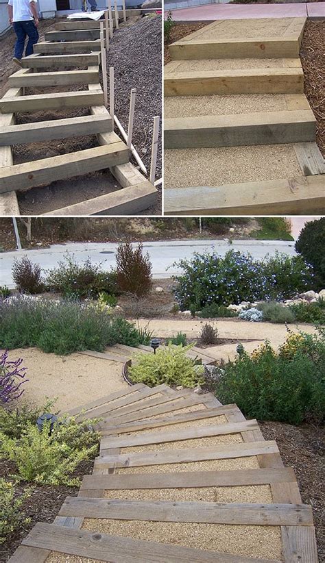 Step By Step Diy Garden Steps And Outdoor Stairs The Garden Glove