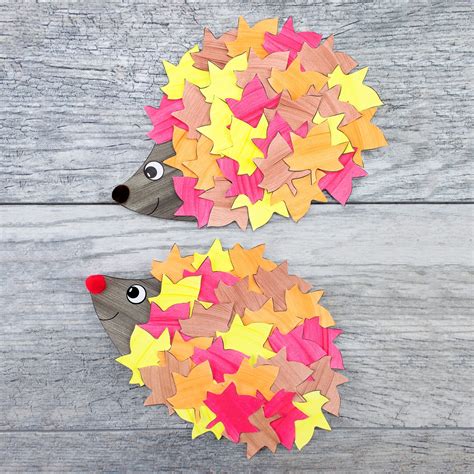 How To Make The Cutest Fall Hedgehog Craft Fireflies And Mud Pies