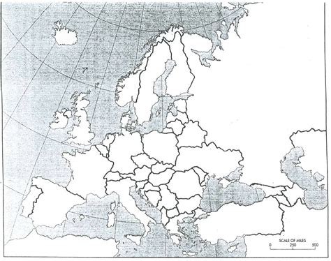 Blank Map Of Europe WW2