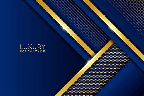 Luxury Background Modern Blue Gold Gráfico Por Rafanec · Creative Fabrica