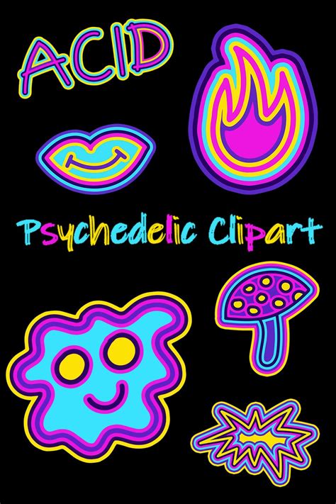 Acid Trippy Psychedelic Clipart