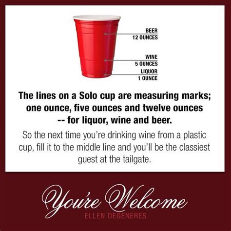 Just right for water sodas and juices. Solo cups have lines to measure your drink! | Wine and ...