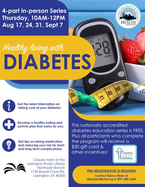 Healthy Living With Diabetes Lexington Fayette County Health Department