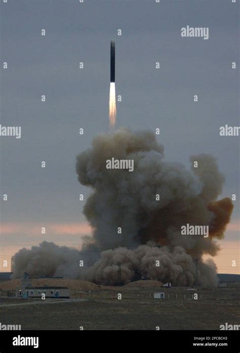 An Intercontinental Ballistic Missile Rs 18 Is Launched From The