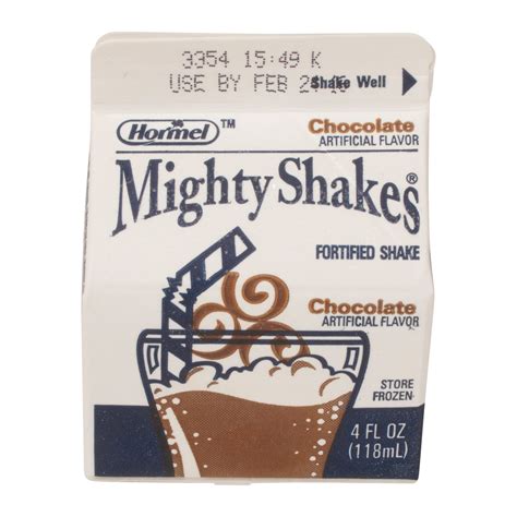 mighty shakes fortified shake chocolate 4 ounce pack of 75 — home health nutrition