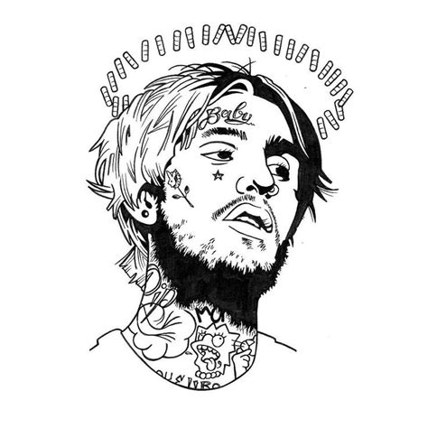 Lil Peep Coloring Pages