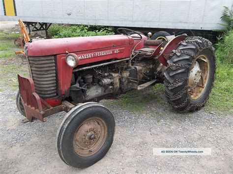 1958 Massey Ferguson Model 65 Mf65 Gasoline Farm Tractor Runs And Operates