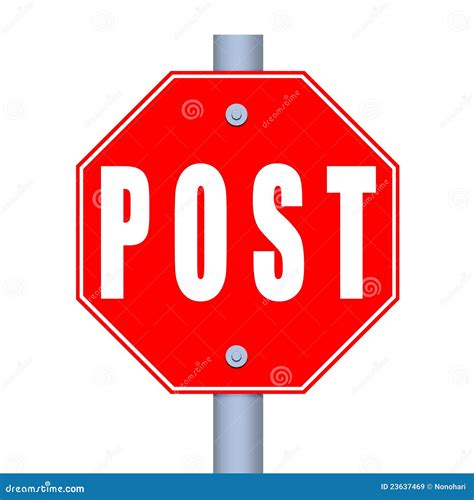 Stop Post Royalty Free Stock Images Image 23637469