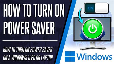 How To Turn On Power Saver Mode On Windows 11 Pc Or Laptop Youtube