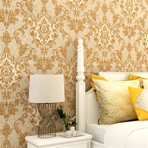 Beibehang Wallpapers 3d Deep Embossed Pvc Wallpaper Bedroom Full House
