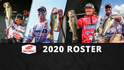 2020 Flw Pro Circuit Roster Set Major League Fishing