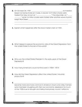 —— social effects of the depression. An Overview Of The Great Depression Commonlit Answer Key Pdf + My PDF Collection 2021