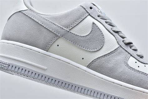 Nike Air Force 1 Low Whitelight Smoke Grey Suede Pas Cher