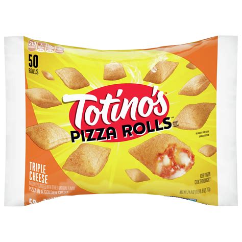 Totinos Pizza Rolls Triple Cheese 50 Rolls 248 Oz Bag